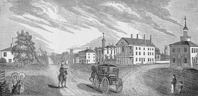 Cittadini di Richmond in Capitol Square durante il conflitto, illustrazione da 